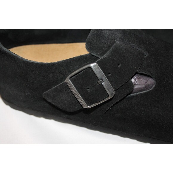 Birkenstock London BS Black Suede Sandals EU 42 WOMEN 11 MEN 9 NIB REGULAR main image 6